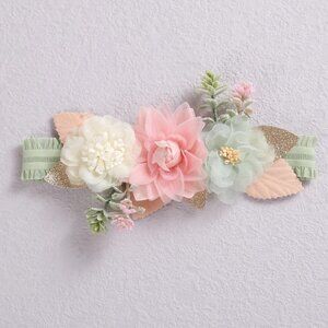 NEW - Flower Headband Baby Girl Vintage - Baby Girls Accesories